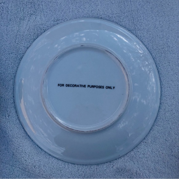 Snowman Decorative Plate 8" Christmas Holiday Red Cardinal Teddy Bear - Picture 6 of 7